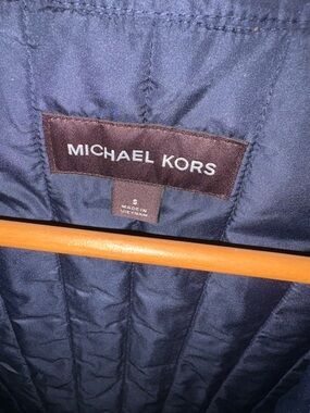 Michael Kors Navy Lightweight Shirt Jacket